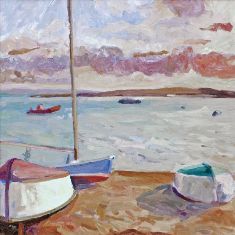 Herb Edwards WINTER BEACH, 30 X 30, OIL - resized 1.jpg
